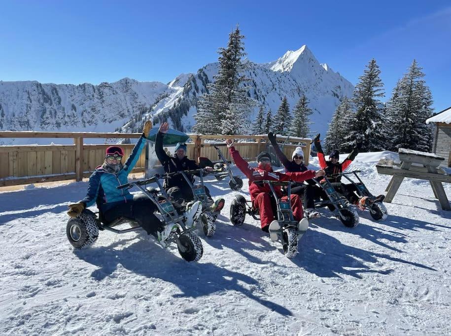 Dans Residence Neuve Le Snow Roc Sur Les Pistes, Grand Studio Cosy 5 Pers Avec Terrasse Panoramique, Sauna, Wifi Saint-Jean-dʼAulps Εξωτερικό φωτογραφία