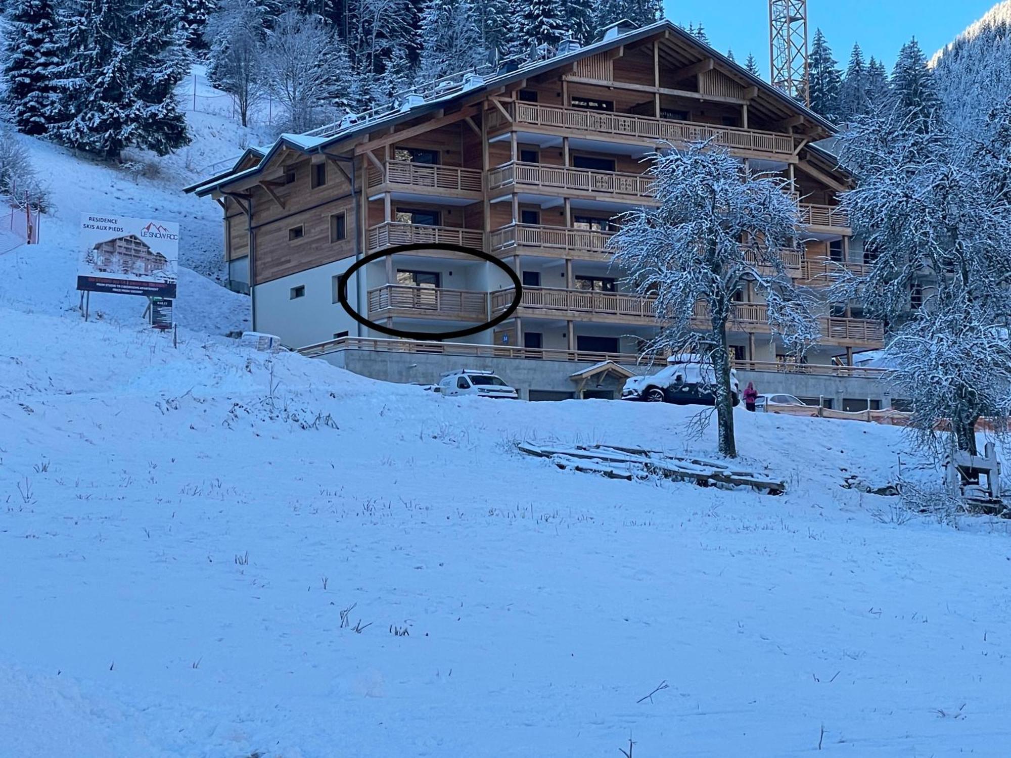 Dans Residence Neuve Le Snow Roc Sur Les Pistes, Grand Studio Cosy 5 Pers Avec Terrasse Panoramique, Sauna, Wifi Saint-Jean-dʼAulps Εξωτερικό φωτογραφία