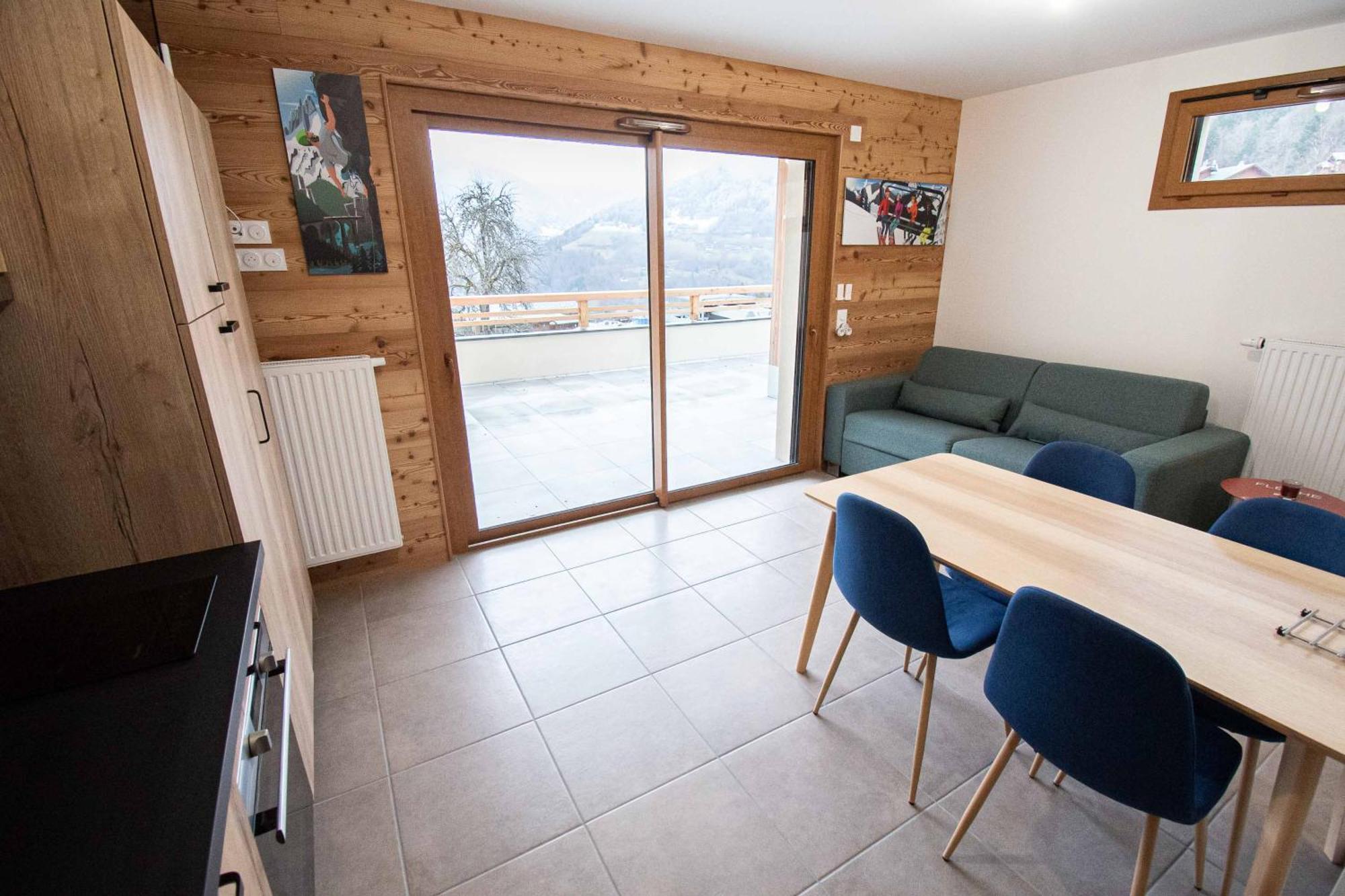 Dans Residence Neuve Le Snow Roc Sur Les Pistes, Grand Studio Cosy 5 Pers Avec Terrasse Panoramique, Sauna, Wifi Saint-Jean-dʼAulps Εξωτερικό φωτογραφία