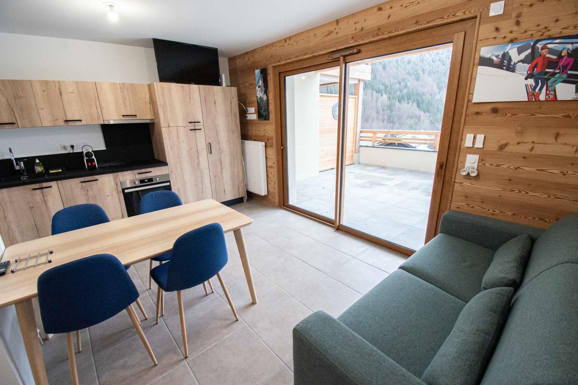 Dans Residence Neuve Le Snow Roc Sur Les Pistes, Grand Studio Cosy 5 Pers Avec Terrasse Panoramique, Sauna, Wifi Saint-Jean-dʼAulps Εξωτερικό φωτογραφία
