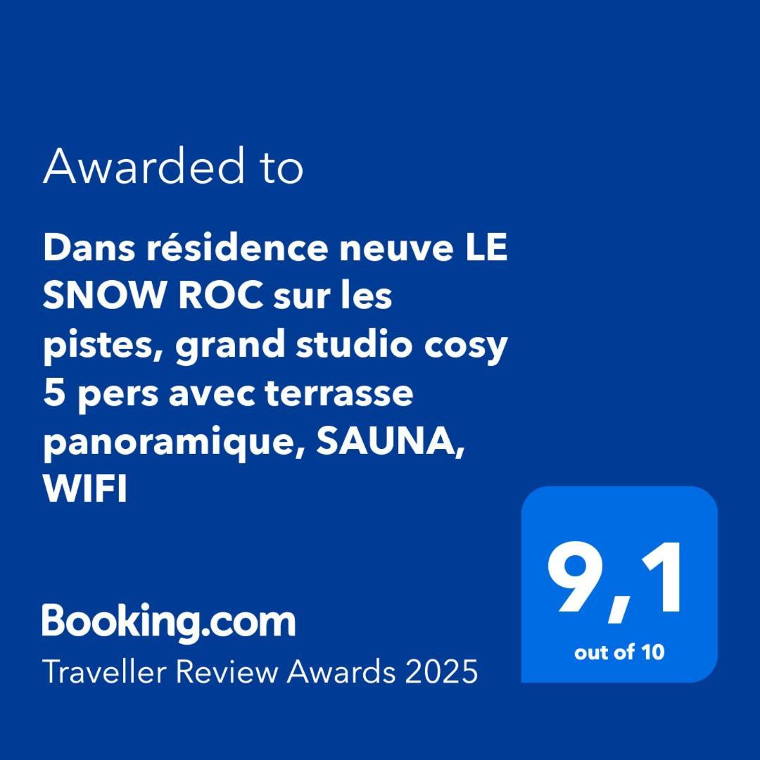 Dans Residence Neuve Le Snow Roc Sur Les Pistes, Grand Studio Cosy 5 Pers Avec Terrasse Panoramique, Sauna, Wifi Saint-Jean-dʼAulps Εξωτερικό φωτογραφία